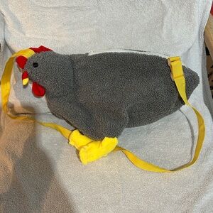 Gray Chicken-Shaped shoulder Bag